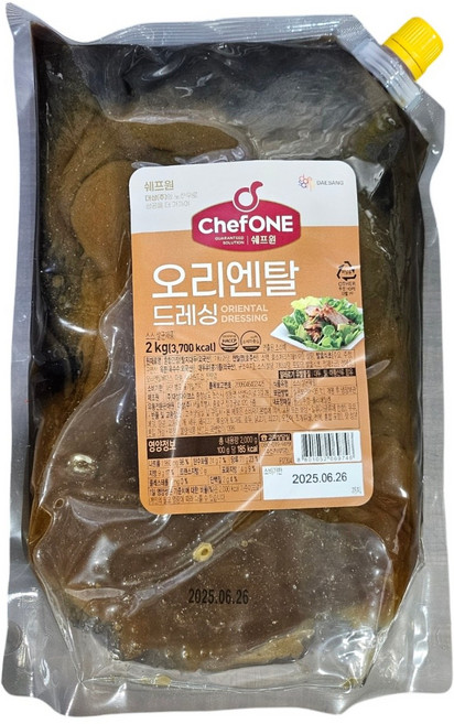 (FO)쉐프원_오리엔탈 드레싱 2kg / 172412, 1개