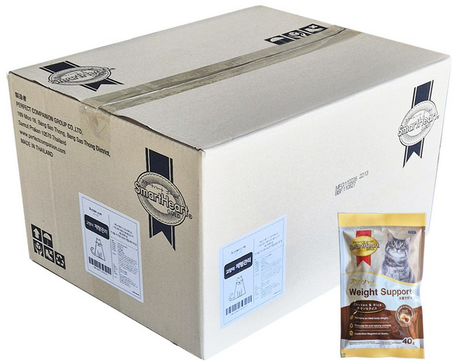 스마트하트골드 고양이 나인케어 기능성 사료, 다이어트(체중유지), 40g, 120개