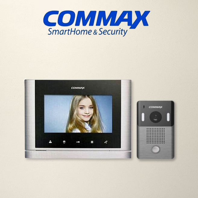 코맥스 디지털 인터폰 비디오폰 CAV-700MB 초인종포함세트, CAV-700MB (초인종포함세트), (설치안함)