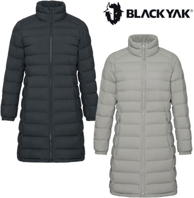[백화점발송] 블랙야크 여성 구스다운 경량 롱패딩 가벼운 거위털 슬림핏 일상 골프 등산 스키 점퍼 잠바 자켓