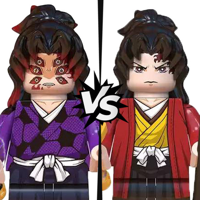 <귀멸의 칼날> 캐릭터 서사 스토리 시리즈 : '코쿠시보&요리이치 형제 VER.1'편 호환블록 브릭미니피규어 취미/수집/장식/컬렉션용 커스텀 호환 블록피겨 컬렉션, DS0103. 코쿠시보 형제 2종 VER.1, 1개