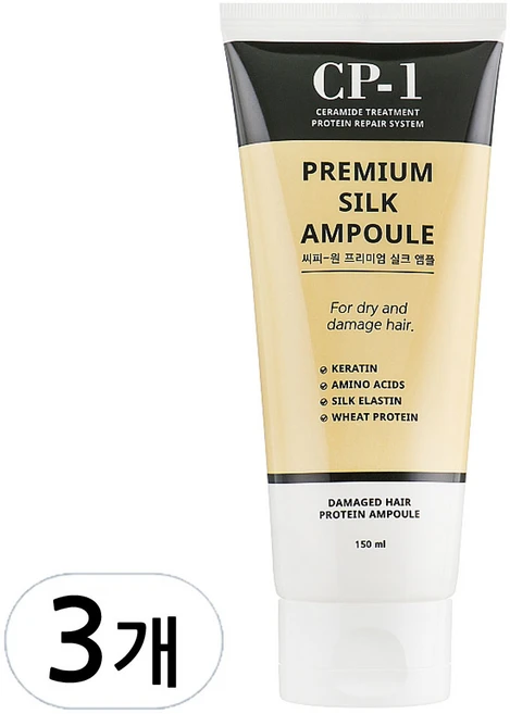 CP-1 프리미엄 실크앰플 대용량 헤어앰플, 150ml, 3개 - 쿠팡