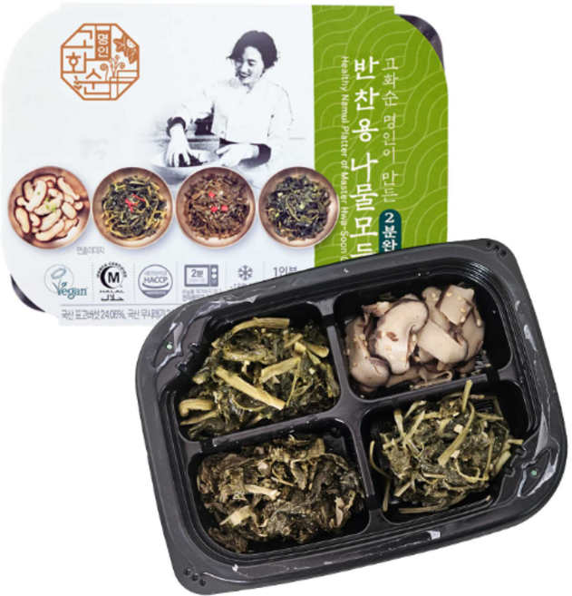 하늘농가 고화순 명인이 만든 반찬용 나물모둠 3개, 160g