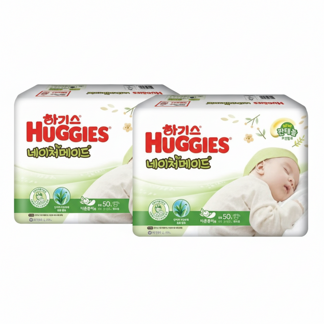 하기스 네이처메이드 이른둥이기저귀, 중형(M), 100매