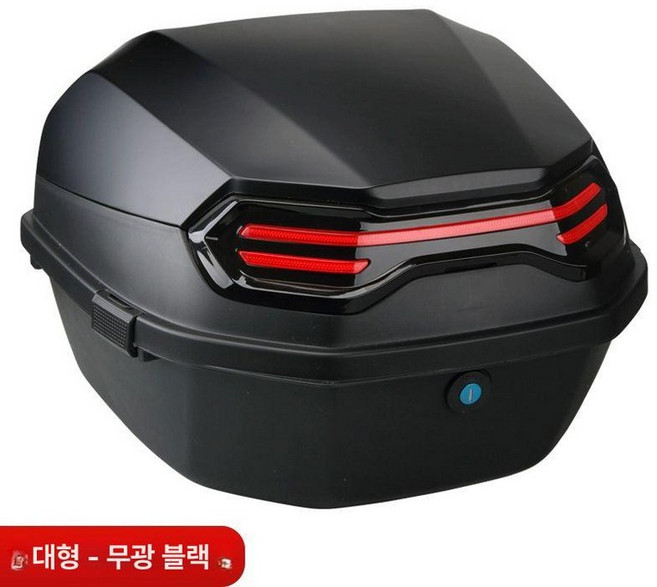 오토바이 짐박스 블랙박스 루프레코딩, 무광블랙, 대형