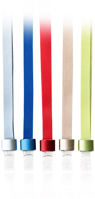 빅드림 6717 메탈 명찰 목걸이 끈, 블루, 12개입