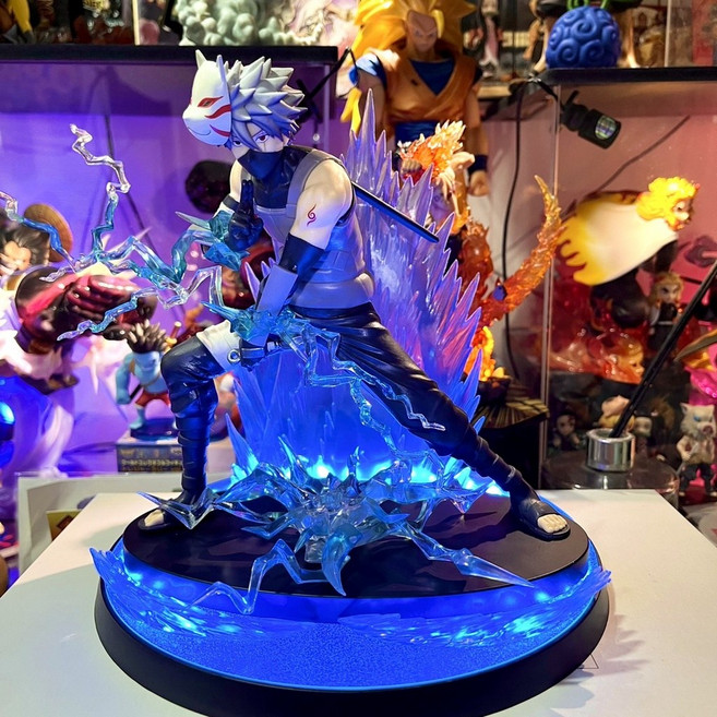 Vibration Stars 旗木卡卡西公仔 燈座發光版, 燈座發光(暗部卡卡西版本4),含公仔(附正版原盒), 1個