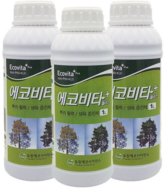 [유원에코팜] 수목 소나무 나무영양제 뿌리발근제 에코비타플러스 1L, 1개