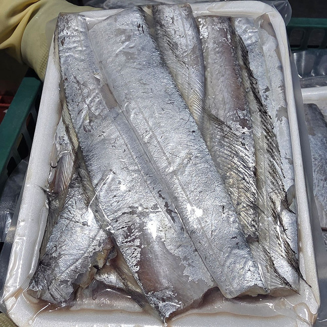 급냉 통영 제주 갈치 4지 갈치 3지 갈치 제주 은갈치 손질갈치 순살갈치 먹갈치 제주갈치 택배, 1개, 손질 먹갈치 500g 2.5지 3-4미