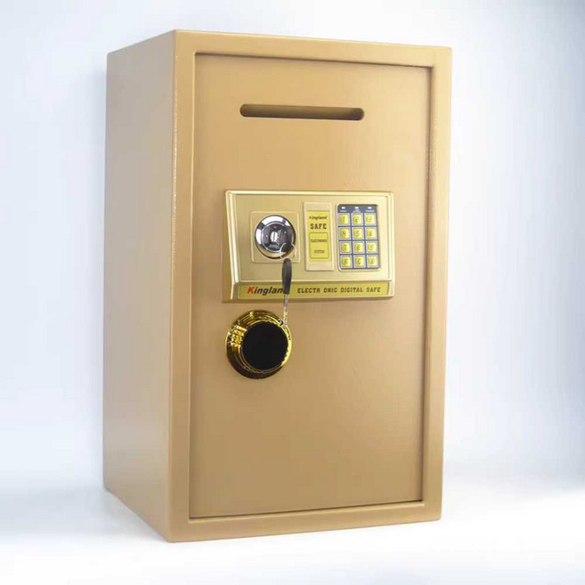 지폐투입금고 대형 사무실 은행 기부함 금고, 60형 골드 도어(키+비밀번호)