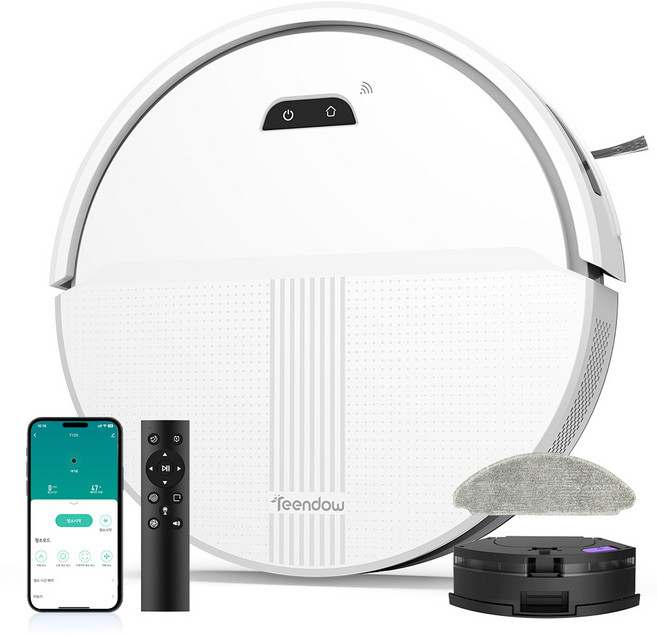 2026년형 틴도우 스마트 물걸레 로봇청소기+1년보증 T12S 2.0, 화이트