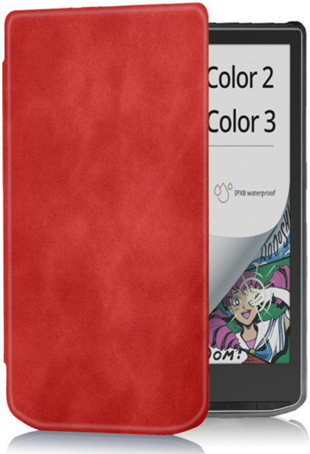 PocketBook InkPad Color 3 및 Color 2 PU 가죽 소프트 케이스 7.8 전자책 리더 커버 자동 슬립 웨이크 PB743 쉘 케이스, [00] XH