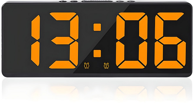 모던홀릭 LED 디지털 탁상시계 MC350, 오렌지