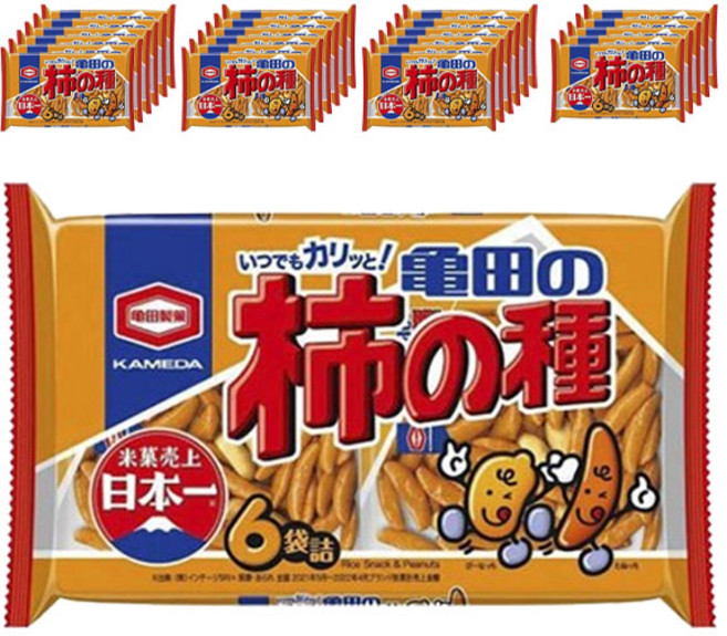 龜田製菓 柿種花生米果, 180g, 24袋