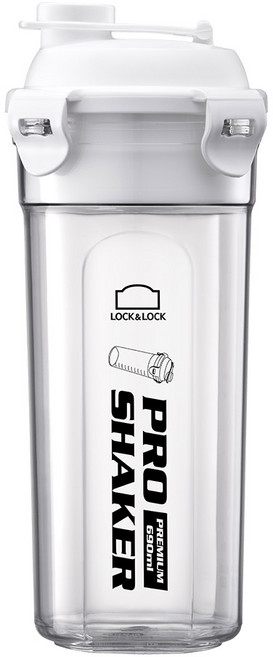 프로쉐이커 프리미엄 트라이탄 쉐이커, 클리어화이트, 690ml, 1개