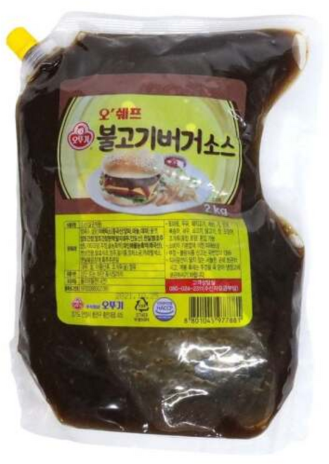 풍미가득한 불고기버거소스 2kg, 1개