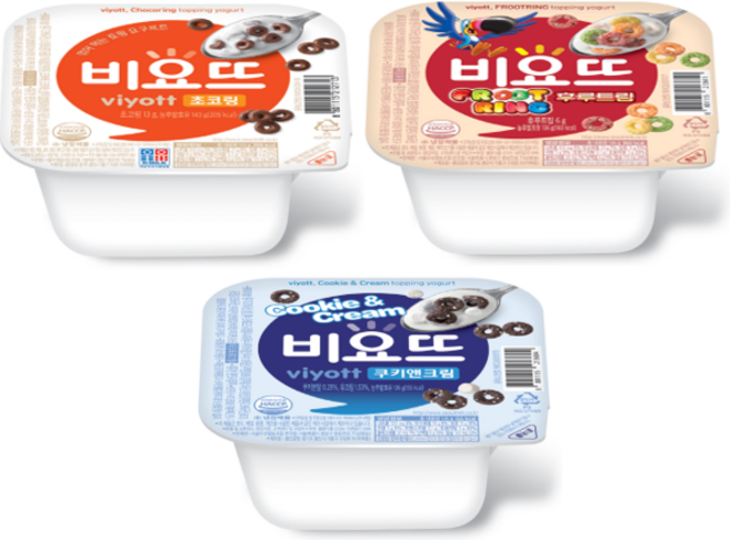 서울우유 비요뜨 초코링 후루트링 쿠키앤크림 요거트, 1개, 136g