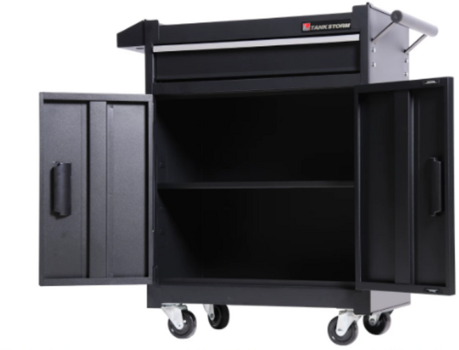 상세페이지 이미지 참조 이동식 공구함 작업대 튼튼한 기물 카센터 철제 수납함 A TZ8블랙블랙프로1드로우, A. TZ8블랙블랙프로1드로우, 1개