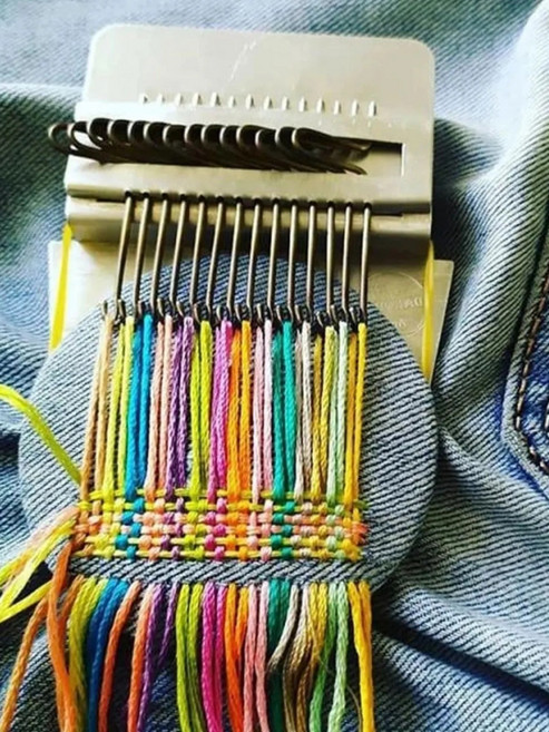 뜨개질 베틀 원형 직조기 DIY 니트 미니 위빙틀, 1개, 소형 10바늘