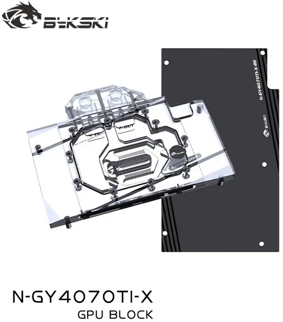 갤럭스 RTX 4070 Ti Super EX 화이트 / 메탈 마스터 OC 게이머 V2 비디오 카드용 바이크스키 GPU 블록 덴스, 01 사양 10, 01 Block