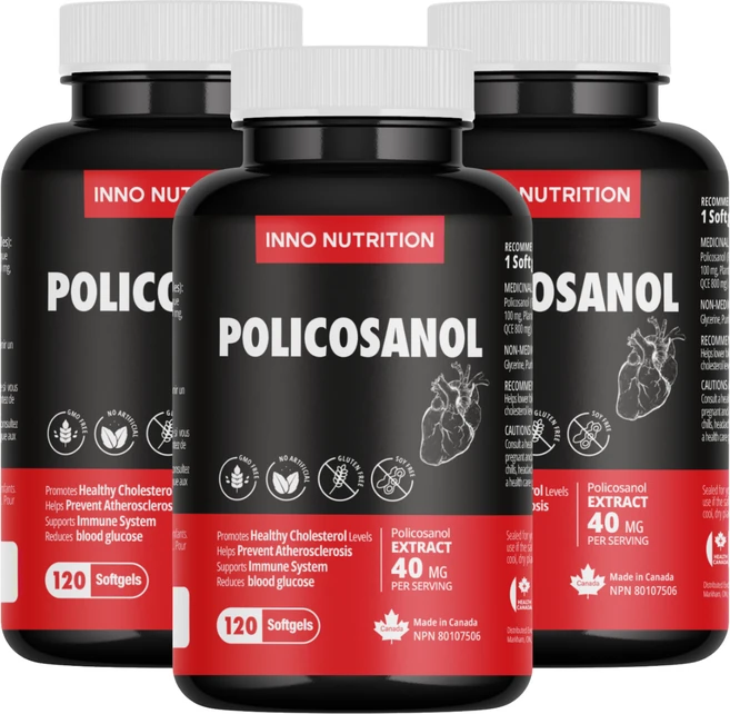 이노뉴트리션 폴리코사놀 40mg 120소프트젤, 3개, 120정 - 쿠팡