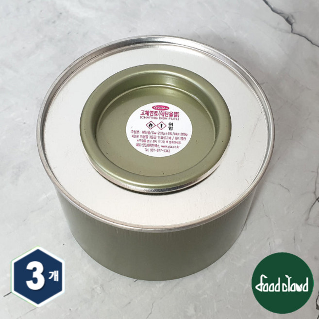 영진화학 친환경 고체연료 에탄올겔, 3개, 250ml