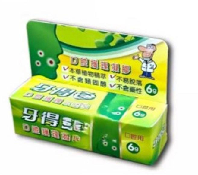 【牙得安】口腔護理凝膠6g，不含止痛成分、不含藥性、不易脫落，溫和護理口腔。, 1個, 【牙得安】口腔護理凝膠 6g, 6g