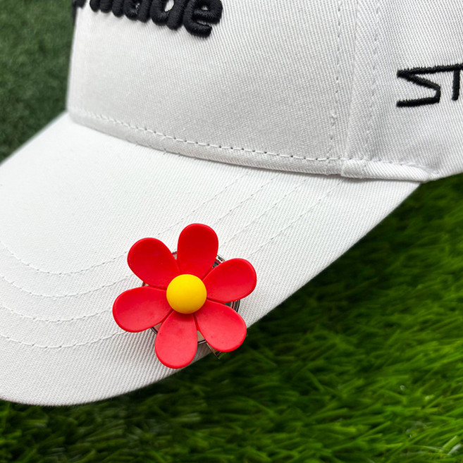 高爾夫帽夾磁吸球標金屬馬克Golf Ball Marker Hat Clip跨境熱銷, 1個, 帽夾-1:如圖所示