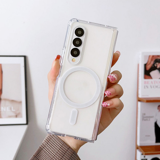 맥세이프 투명 Z폴드3/Z폴드4/Z폴드5/Z폴드6 케이스