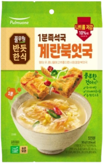 풀무원 황태계란북엇국 30g 5인분, 1개