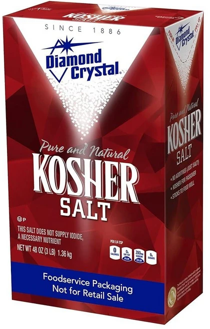 다이아몬드크리스탈 퓨어 앤 내추럴 코셔 솔트, 3 Pound (Pack of 1), 1개, 1.4kg - 쿠팡