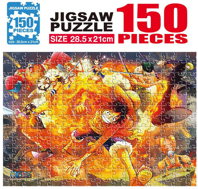 WISHPICK 원피스 직소퍼즐 150pcs 불굴의 투지 캐릭터퍼즐