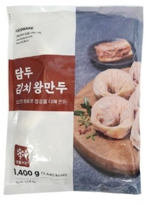 담두 김치 왕만두 1.4kg (아이스박스), 1개