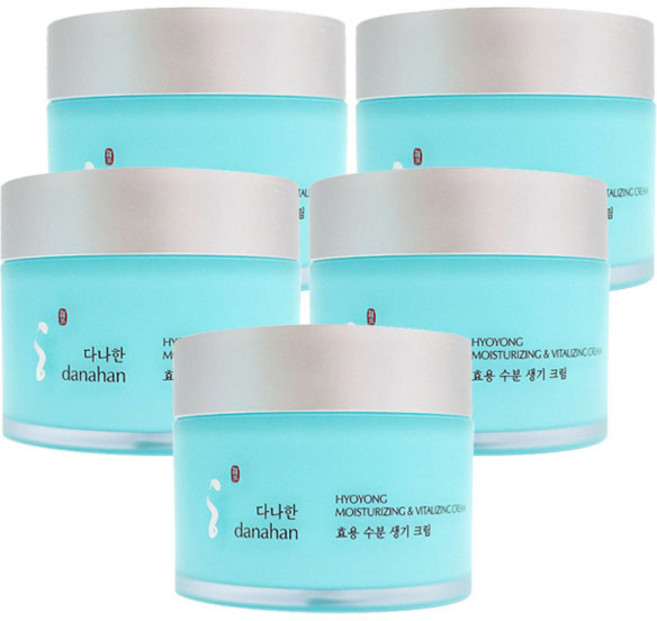 다나한 효용 수분생기크림, 5개, 150ml