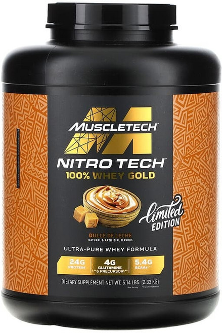 Muscletech Health Nitro-Tech 金牌乳清蛋白粉, 1個, 2.33kg