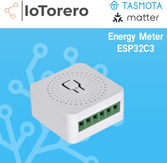 IoTorero Tasmota Matter MQTT 미니 릴레이 ESP32C3 소비 모니터링 16A 홈 어시스턴트와 호환, 1