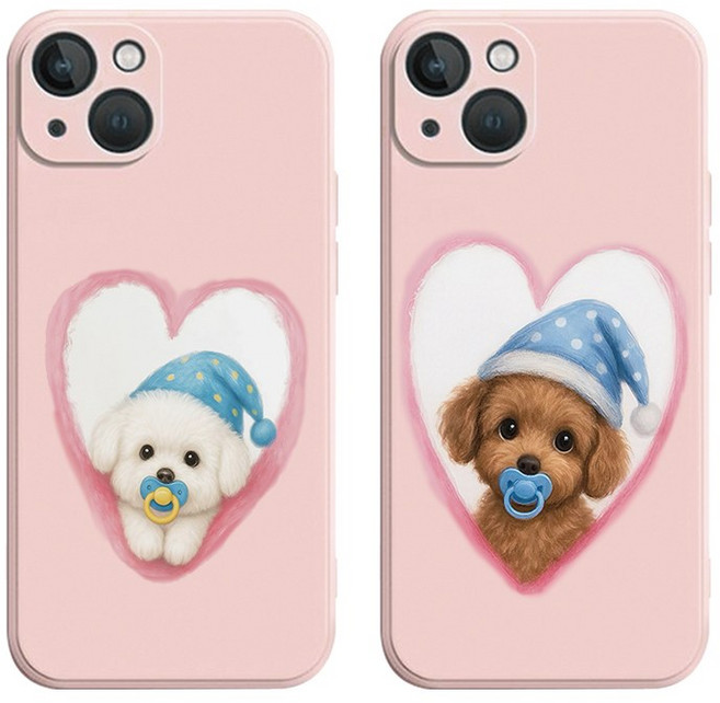 귀여운 쪽쪽이 멍멍이 아이폰 갤럭시 케이스