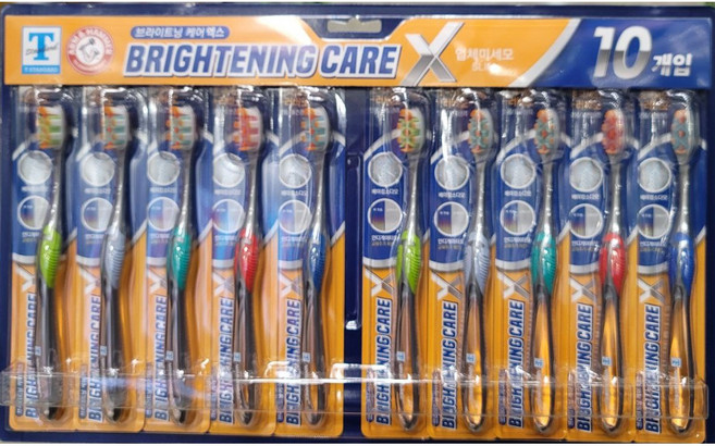 T STANDARD 암앤해머 브라이트닝 칫솔, 1개