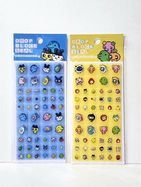 다마고치 타일 스티커 블럭 씰 마메치 오야지치 쿠치파치 메메치, 옐로