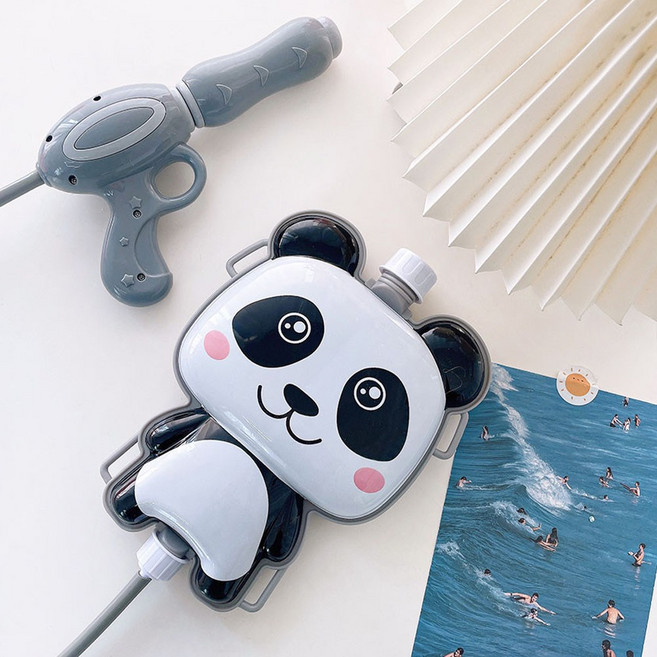 대용량 물총 가방 백팩 유아 어린이집 유치원 초등 생일 단체 선물 여름 워터밤 배낭 구디백, 1개, Q0056 백팩물총_팬더