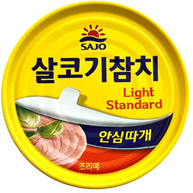 사조참치 살코기 안심따개, 135g, 4개