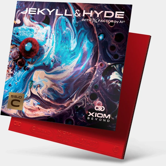 엑시옴 지킬앤하이드 C55.0 탁구러버, 흑색, 1개 - 쿠팡