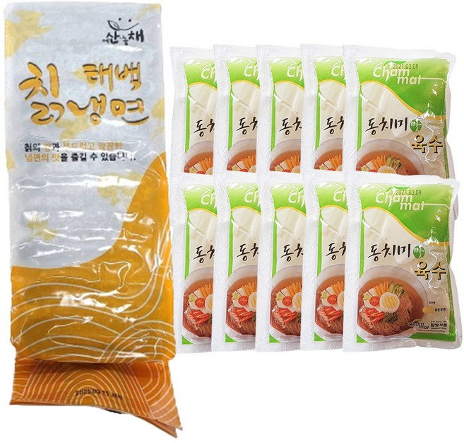 태백냉면영농조합 태백칡냉면 동치미맛육수 10인분, 5.5kg, 면1개입+육수10개입
