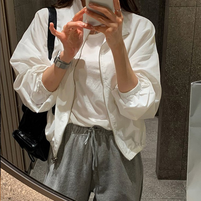 제이로그 간절기 바람막이 집업 점퍼 탠드업JP