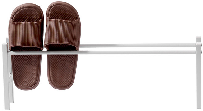 홈치치 슬리퍼 거치대 정리대 1단/2단, 1단 화이트, 1개