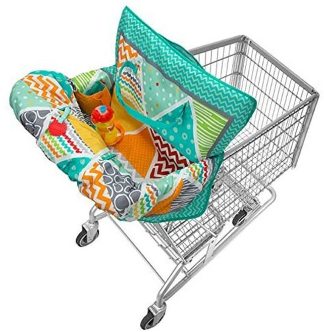 경자네상점 쇼핑카트커버 아기의자커버 마트 유아용, 레드 안전벨트포함