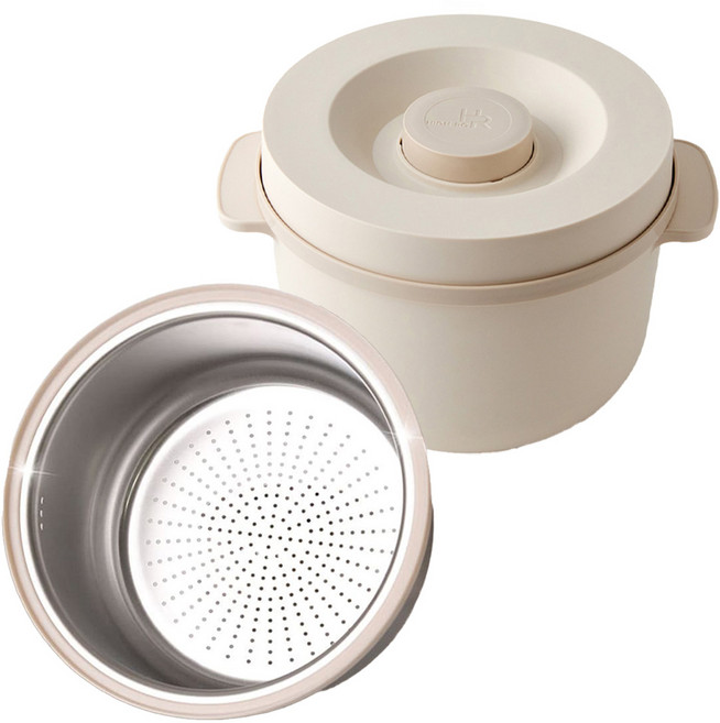 [AC-Mall] 저탄수화물 저당 전자레인지 밥솥/TV 홈쇼핑 홍여진의 저당밥솥 600g/업그레이드 간편 취사 혈당관리 국내제작 밥솥, 1세트