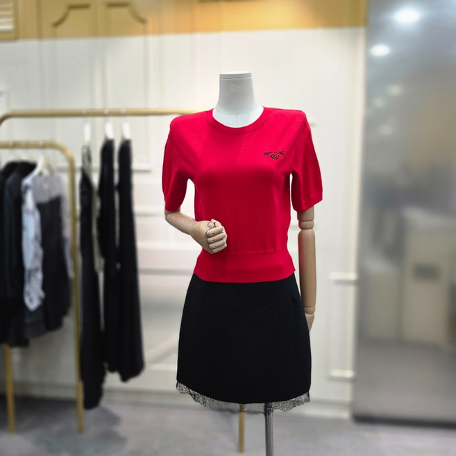 에고이스트 라운드넥 자수 반팔 풀오버 ER1EK102RECADH5721882