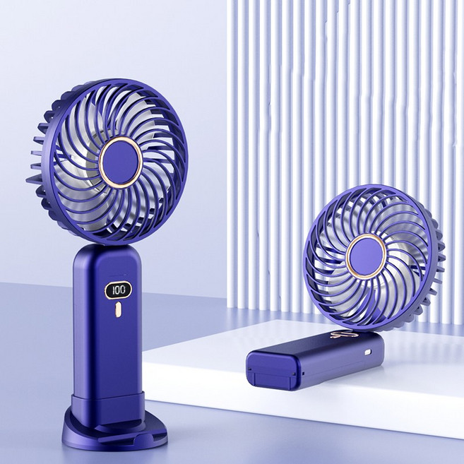 치와와 휴대용 미니선풍기 저소음 무선선풍기 L12, 딥퍼플, G10