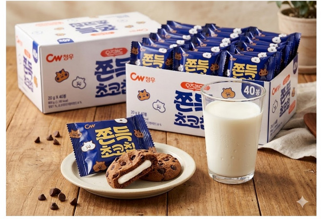 청우 오즈랜드 쫀득초코칩, 800g, 2세트